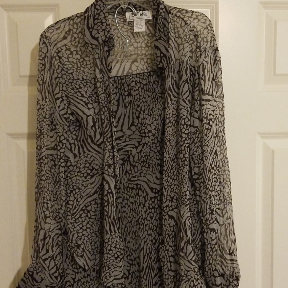 2 piece silk skirt set